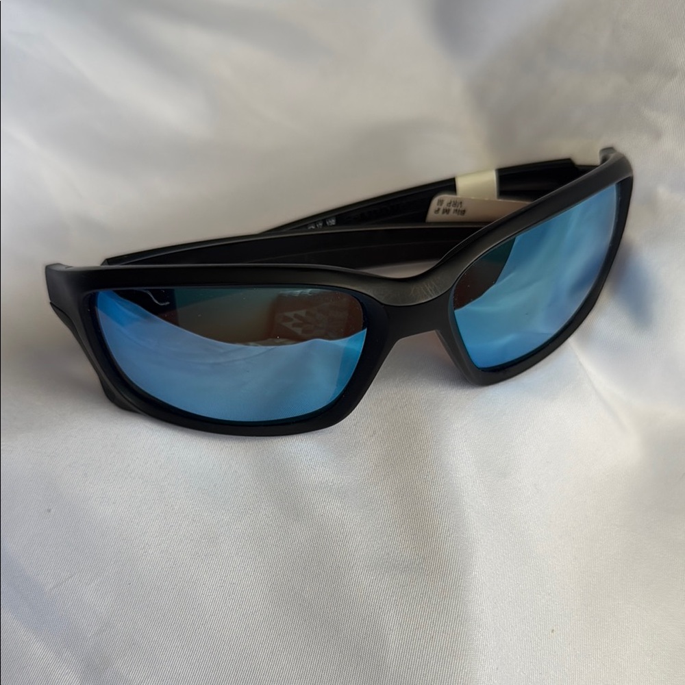 Oakley Matte Black Sunglasses with Blue Lenses - NWT